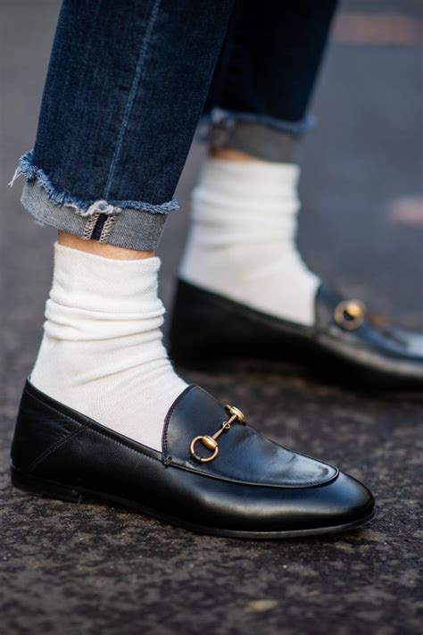 gucci loafer with socks|loafers with socks outfit.